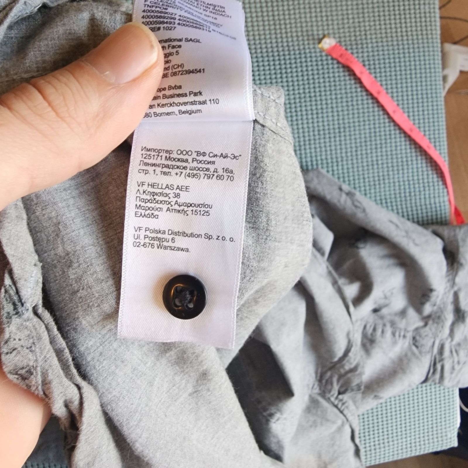 The North Face North Face Men's Large Gray Wolf Print Button-Up Size US L / EU 52-54 / 3 - 7 Thumbnail