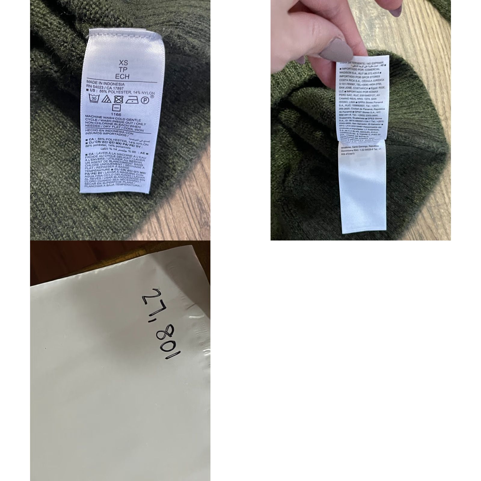 Old Navy Old Navy Sweater, Women's XS Green Crew Neck Long Sleeve Pullover Shirt Size XS / US 0-2 / IT 36-38 - 8 Thumbnail