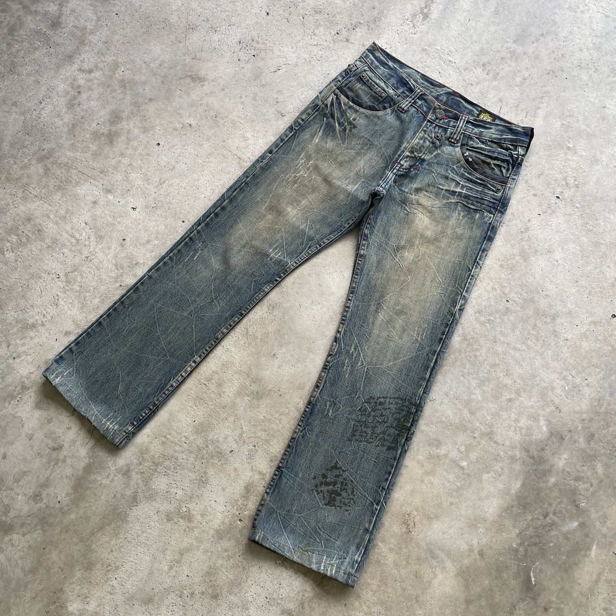 Japanese Brand Vintage Japanese Rusty Jeans Flare Denim Bootcut Pants W32 Size US 32 / EU 48 - 3 Thumbnail