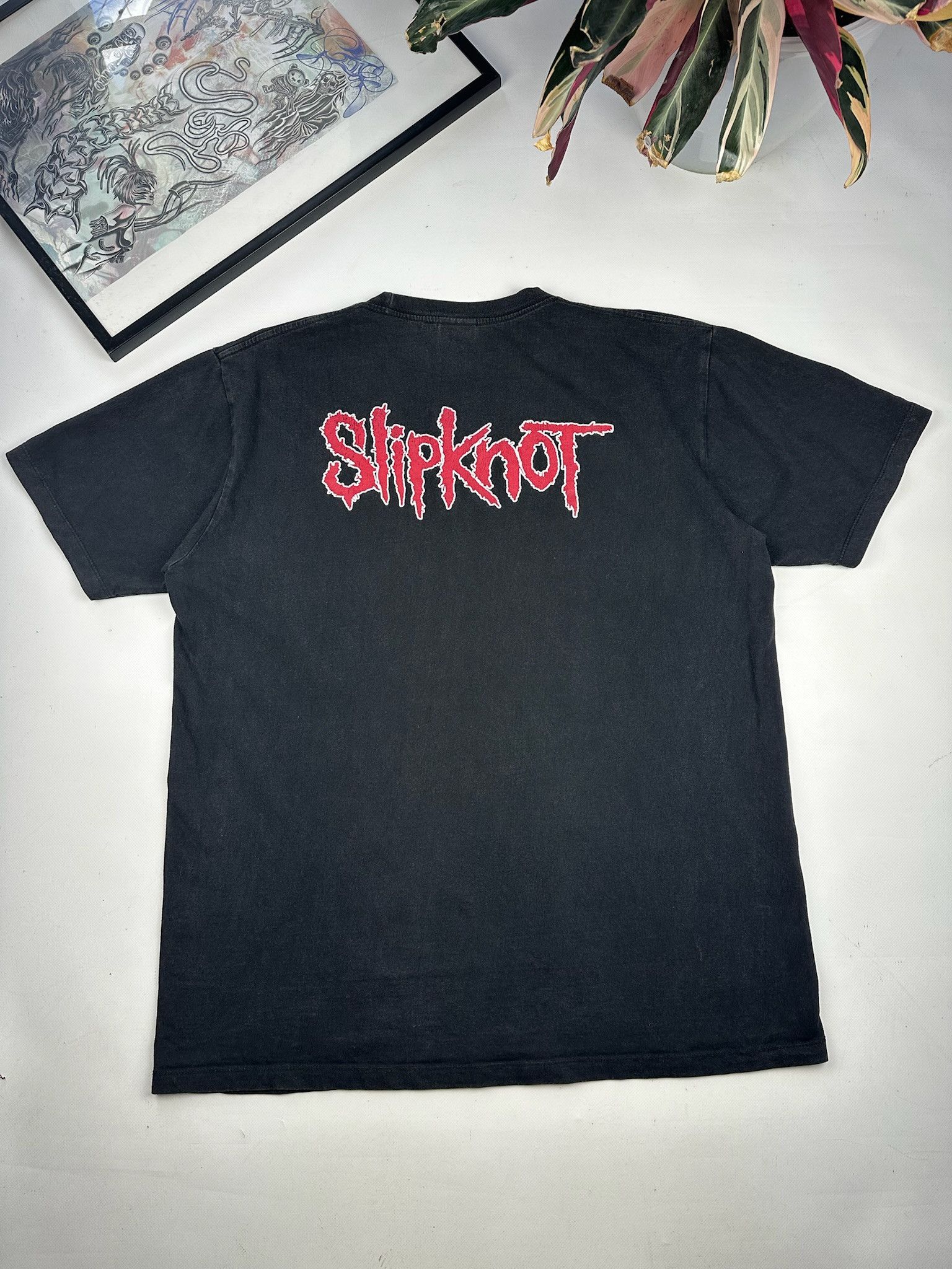 Slipknot Y2K Slipknot Faded Masks Tee Size US XL / EU 56 / 4 - 4 Thumbnail