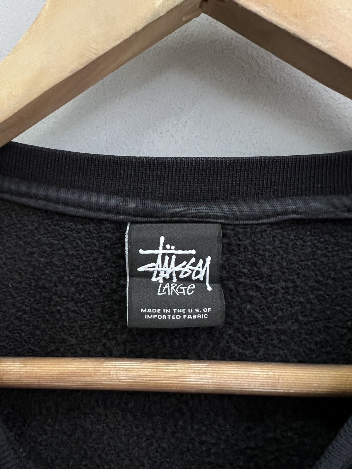 Stussy Stussy Small Logo Black Crewneck 90s Skate Street Style Size US L / EU 52-54 / 3 - 6 Thumbnail