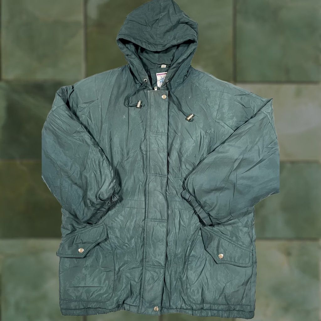 AQUA VINTAGE Aqua Togs Coat Parka Mens XL Green Hooded Quilted Insulated Winter Coat Size US XL / EU 56 / 4 - 1 Thumbnail