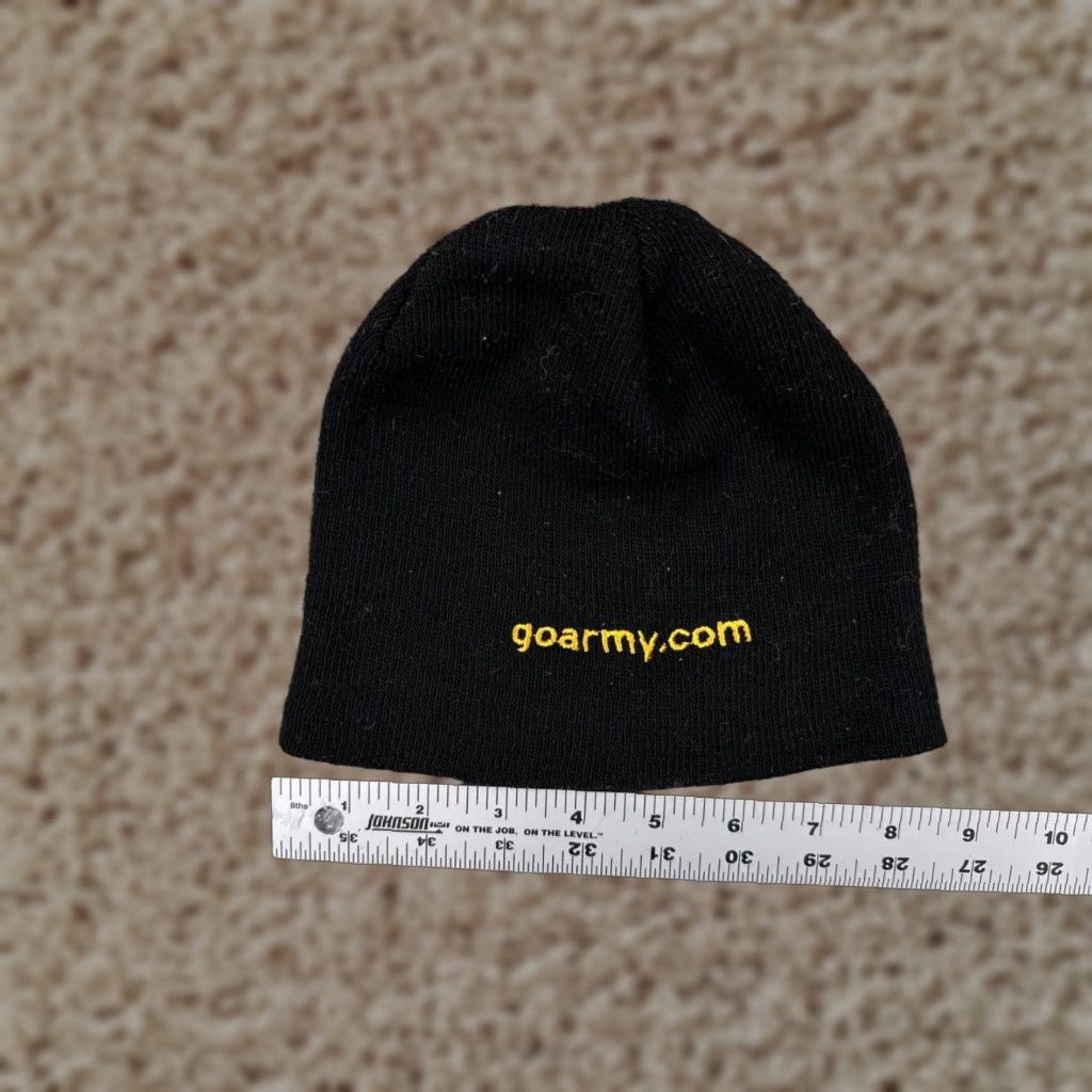 Vintage US Army Beanie Hat One Size Black Knit 100% Polyester Winter Skein Warm Adult Men Men’s? Size ONE SIZE - 1 Thumbnail