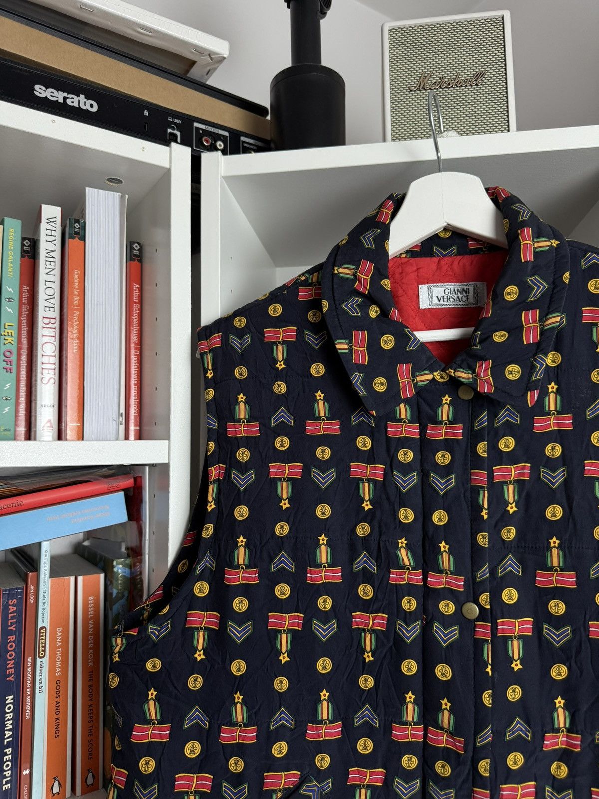Versace × Vintage Vintage 90s Gianni Versace Silk zip all over print Vest M 80s Size US M / EU 48-50 / 2 - 3 Thumbnail