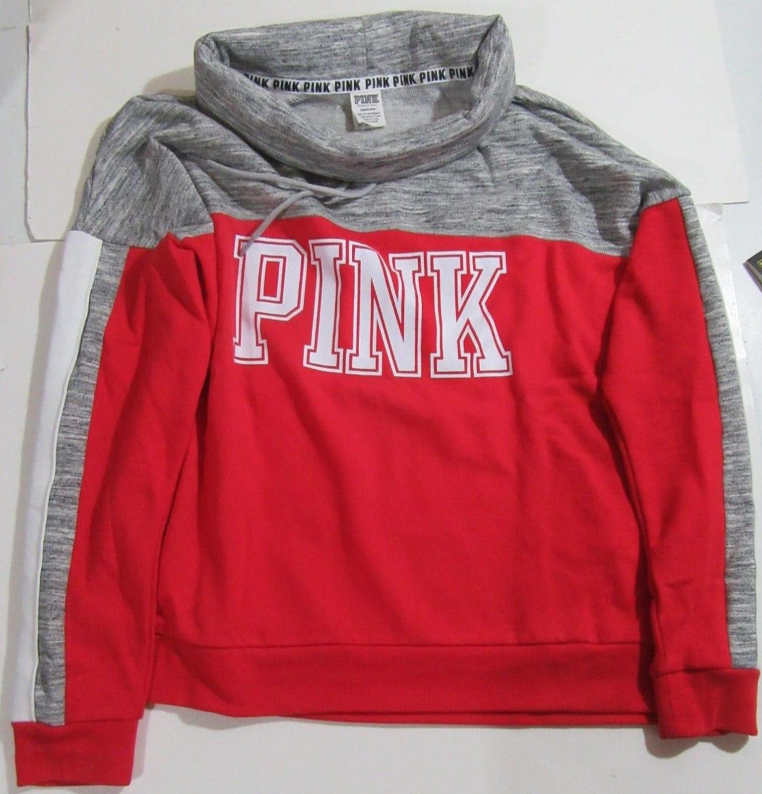 Designer Victoria's Secret Pink Size Large Sweatshirt Sweater Size L / US 10 / IT 46 - 1 Thumbnail
