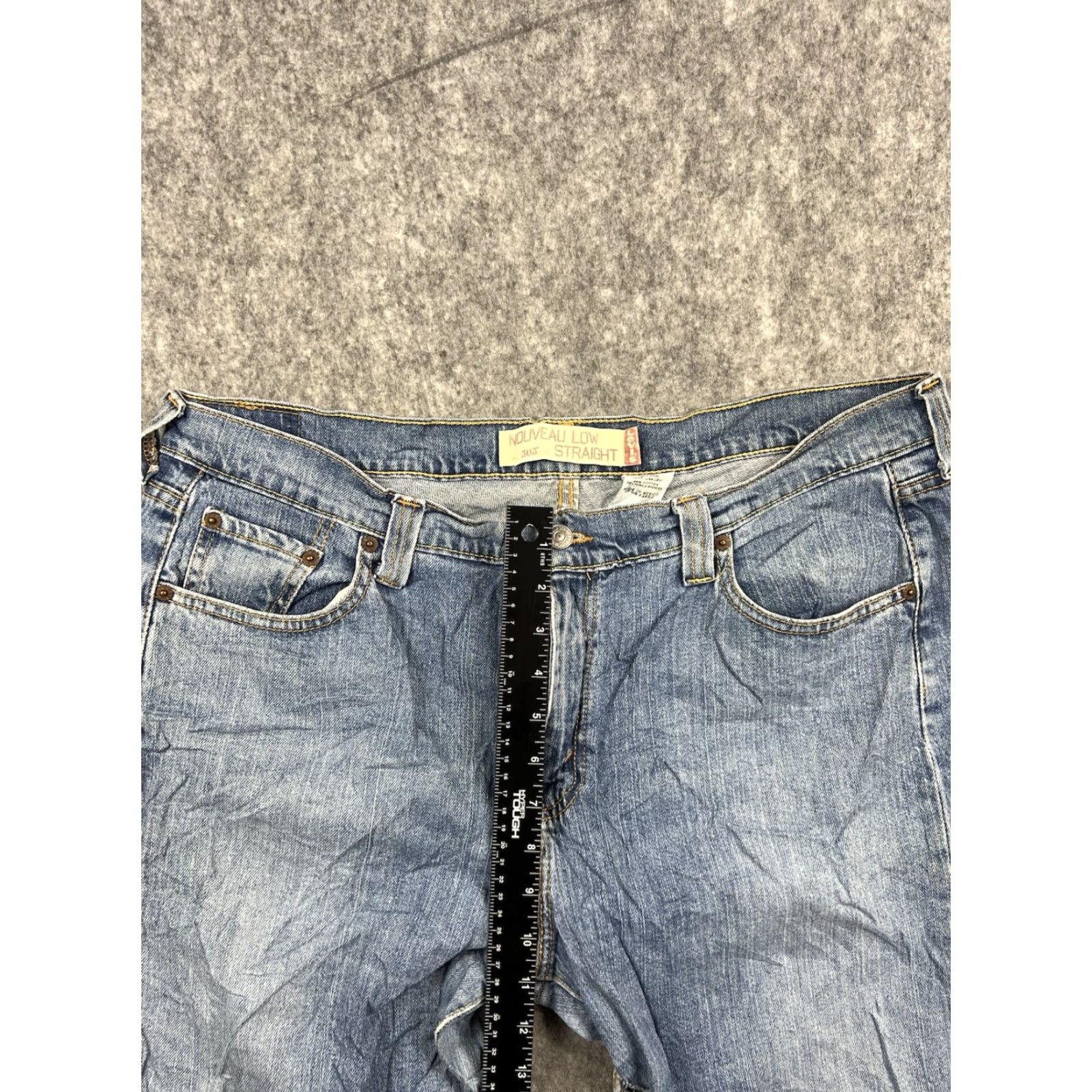 Levi's VINTAGE Levi's 505 Jeans Women Classic Straight Size 16 Distressed Inseam 29 in Blue Denim 5-Pocket Design Womens Levi's 500 Series Size 38" / US 16 / IT 52 - 6 Thumbnail