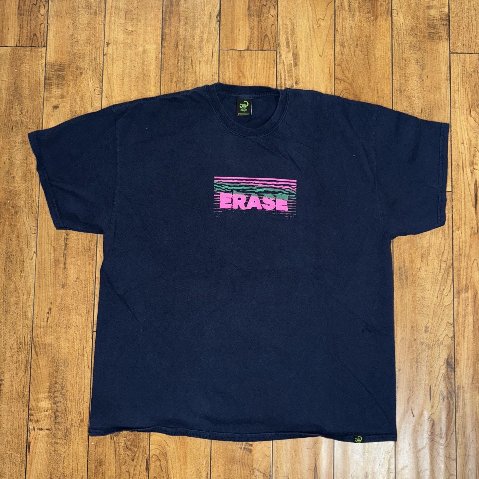 Erased Project × Hypebeast Erase Project Graphic T-Shirt Navy Blue XL 23x30 Size US XL / EU 56 / 4 - 1 Thumbnail
