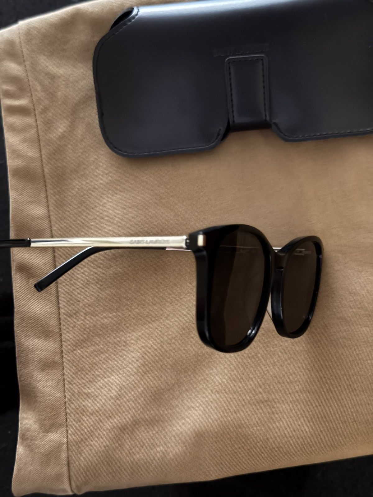Saint Laurent Paris Saint Laurent Paris SL111 / F001 black/Silver Size ONE SIZE - 3 Thumbnail