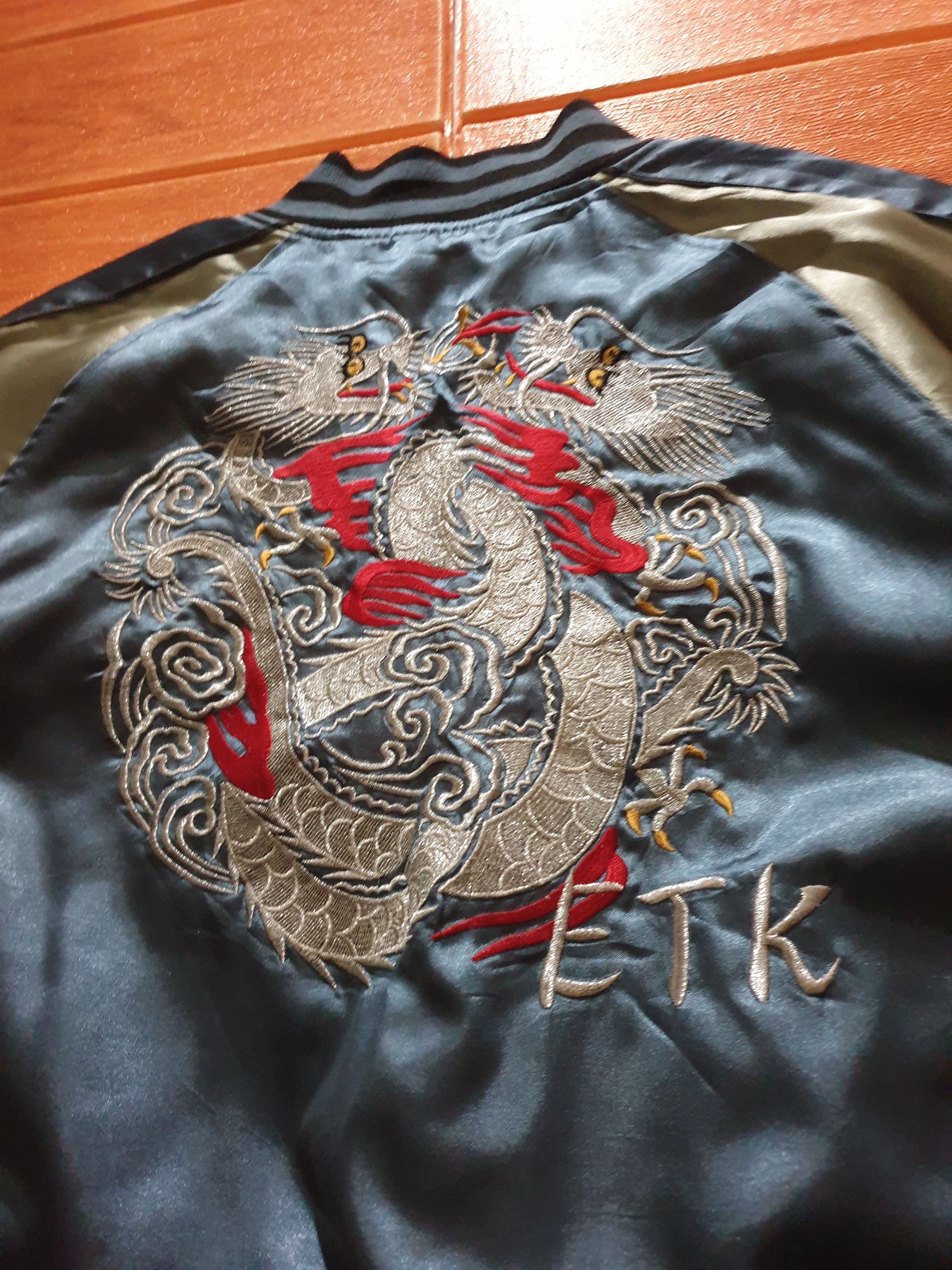 Japanese Brand 💥Double dragon embroidery Sukajan Jacket Size US M / EU 48-50 / 2 - 11 Thumbnail