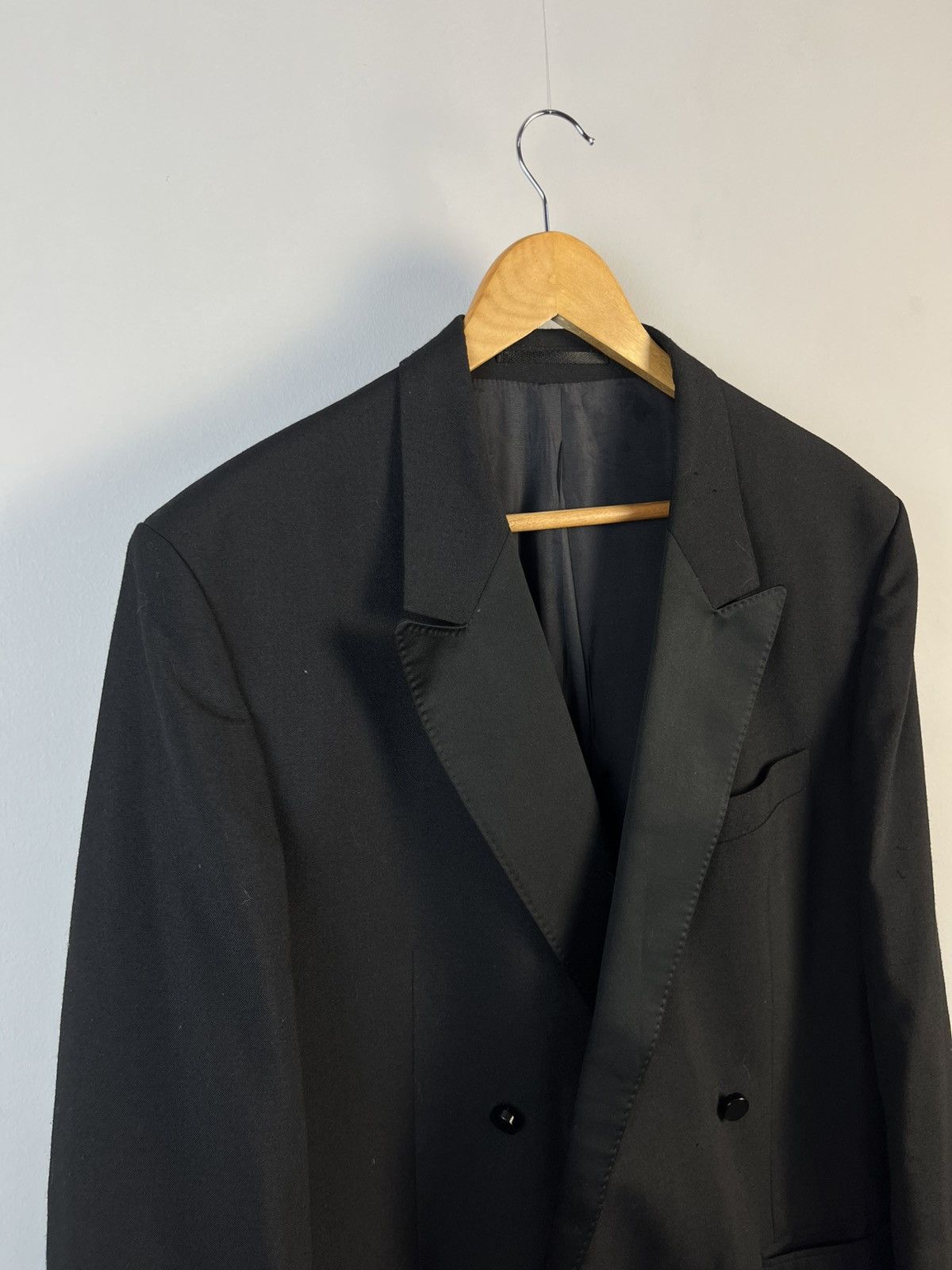 Givenchy GIVENCHY Vintage Wool & Polyester Smoking Suit Yugoslavia Size 44R - 6 Thumbnail