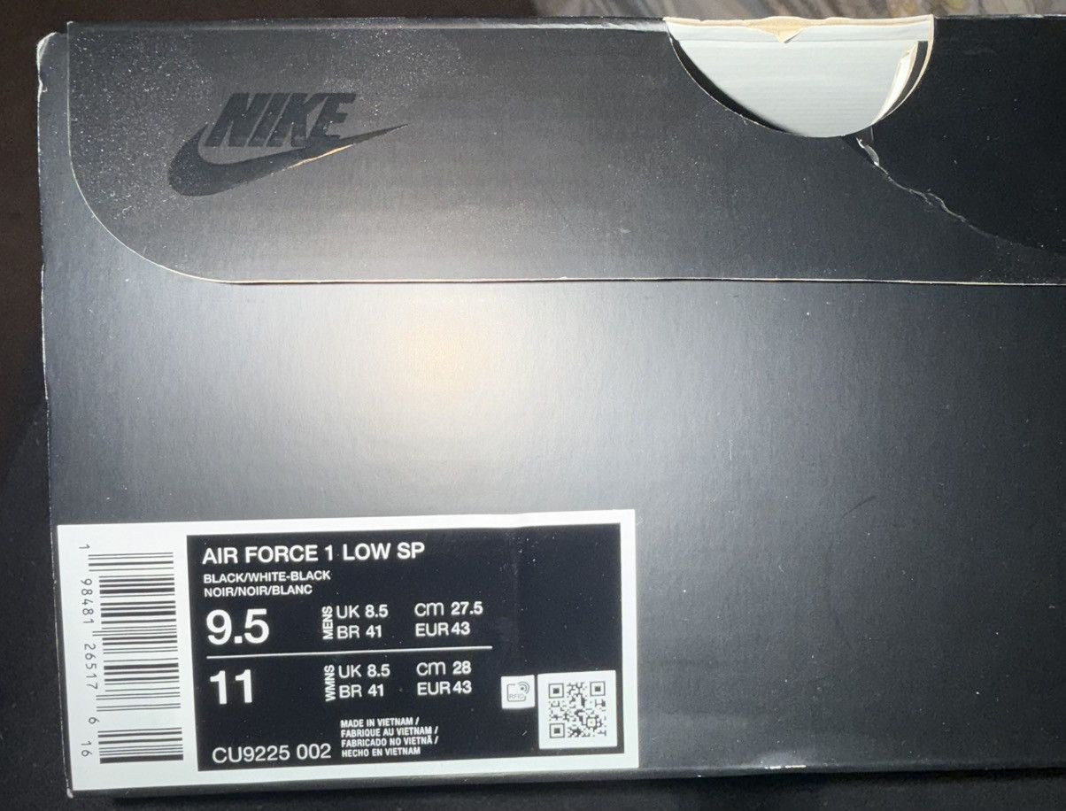 Nike × Supreme Nike supreme air force 1 black white 9.5 Size US 9.5 / EU 42-43 - 15 Thumbnail