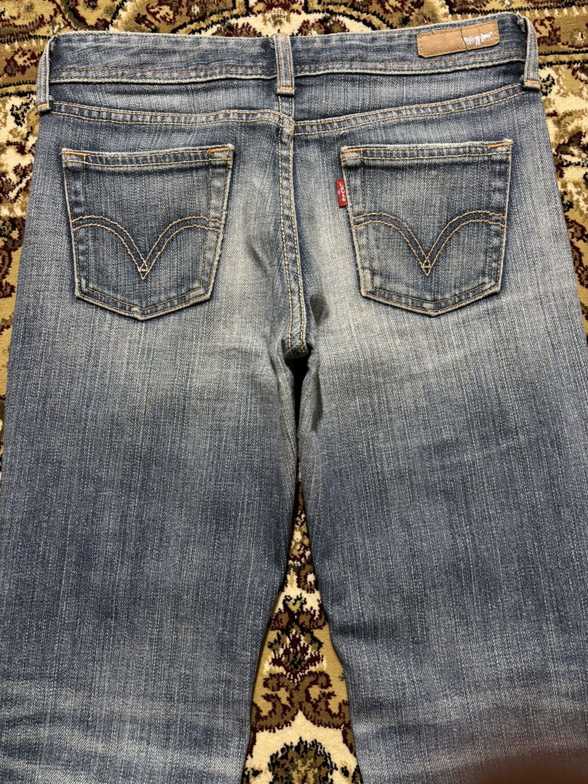 Levi's Y2k Levis Flared Faded Distressed Jeans Size US 28 / EU 44 - 9 Thumbnail