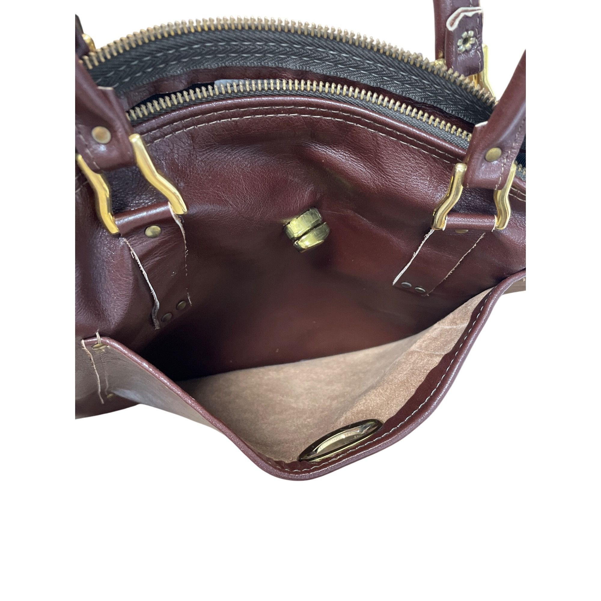 Other Moiseff Original BLS womans brown leather shoulder handbag M Size ONE SIZE - 12 Thumbnail