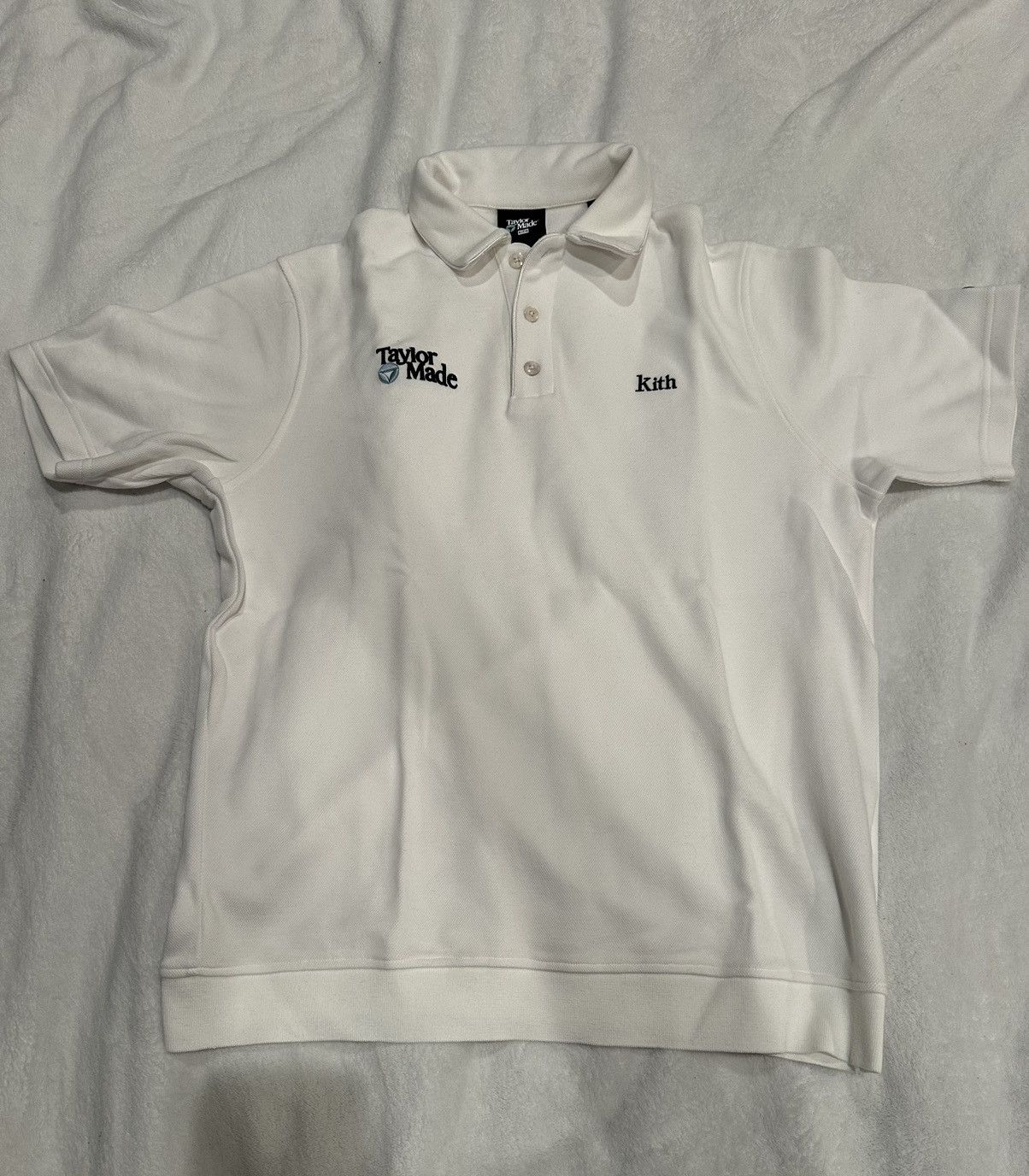 image of Kith Taylormade The Turn Polo in White, Men's (Size Small)