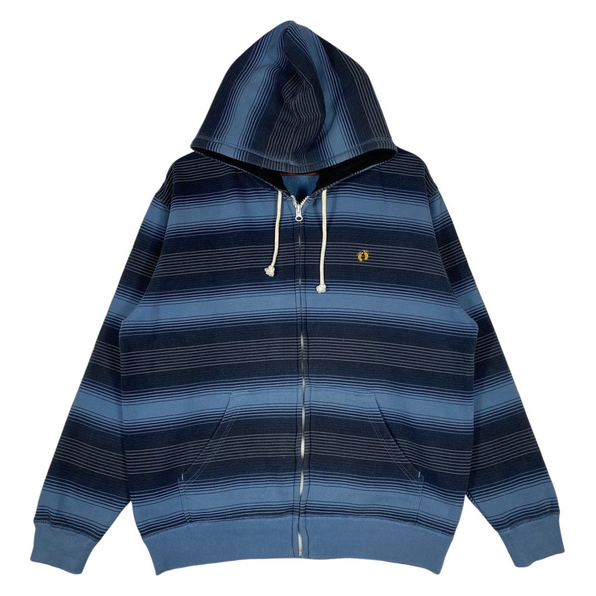 Hang Ten × Vintage Vintage Hang Ten Full Zip Hoodie Blue Pullover Jumper L Size US L / EU 52-54 / 3 - 1 Thumbnail