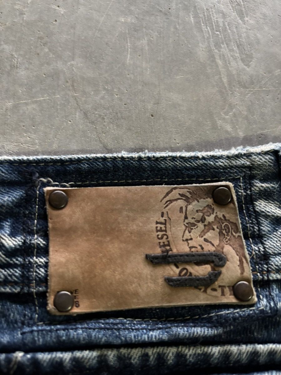 Diesel FLARE diesel jeans pleated leg style punk grunge inspired Size 28" / US 6 / IT 42 - 17 Thumbnail