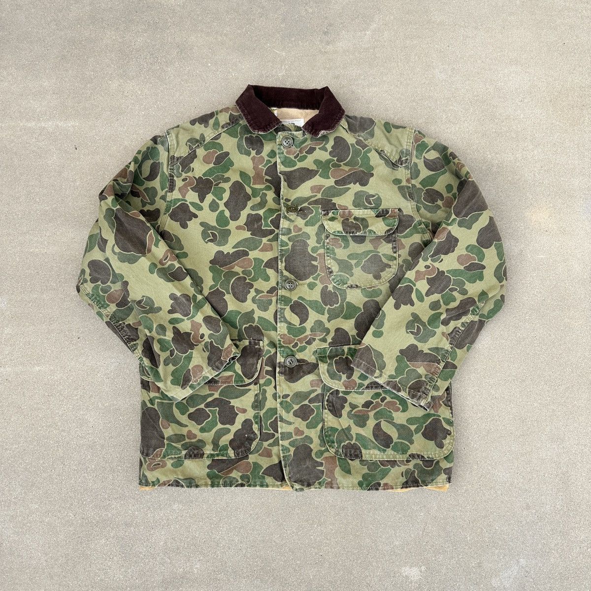 Vintage 70'S Black Sheep Camouflage Duck Hunter Camo Duck Jacket Size US S / EU 44-46 / 1 - 3 Thumbnail