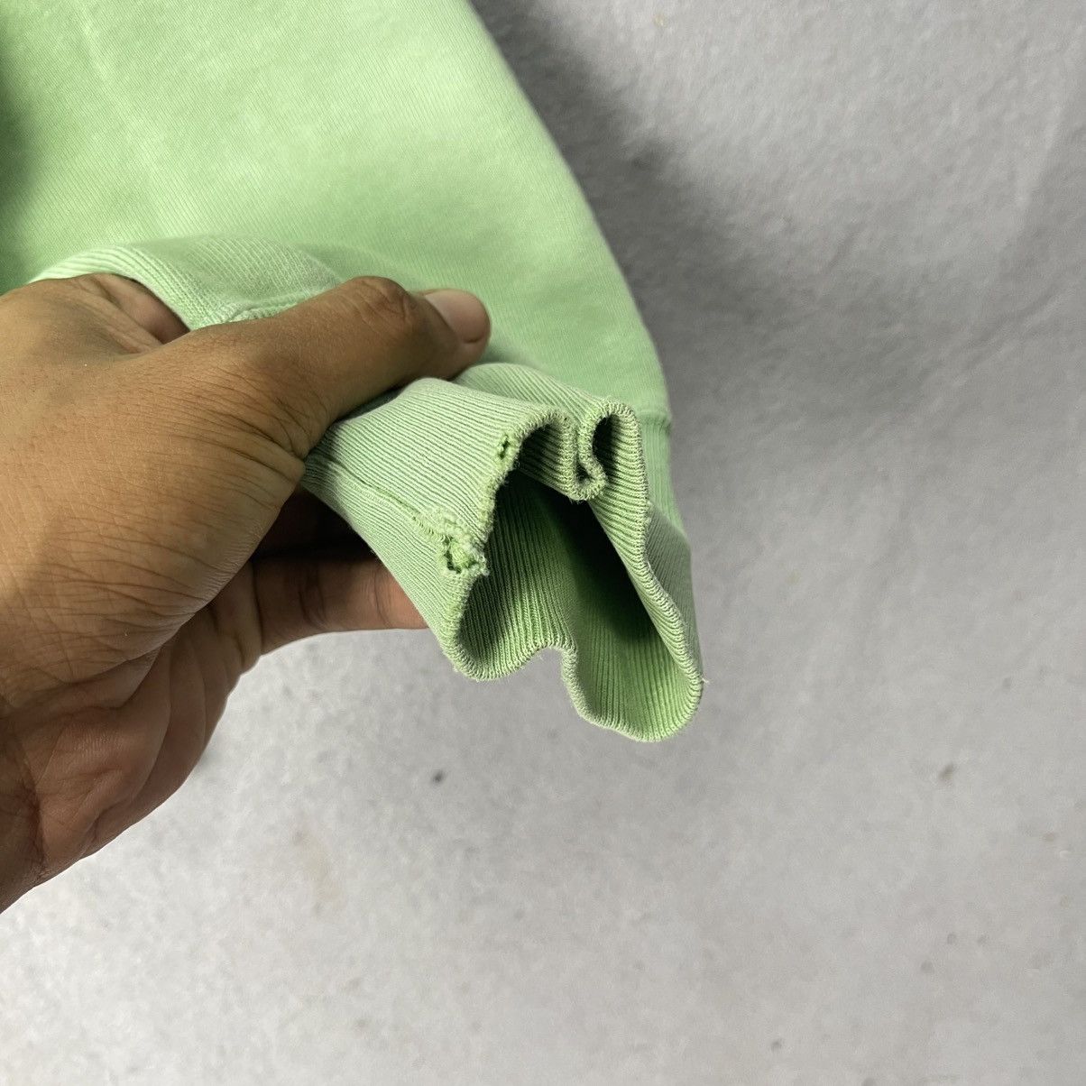 Bape Vintage BAPE Ape Head Crewneck Sweatshirt Green Japan Size US S / EU 44-46 / 1 - 5 Thumbnail