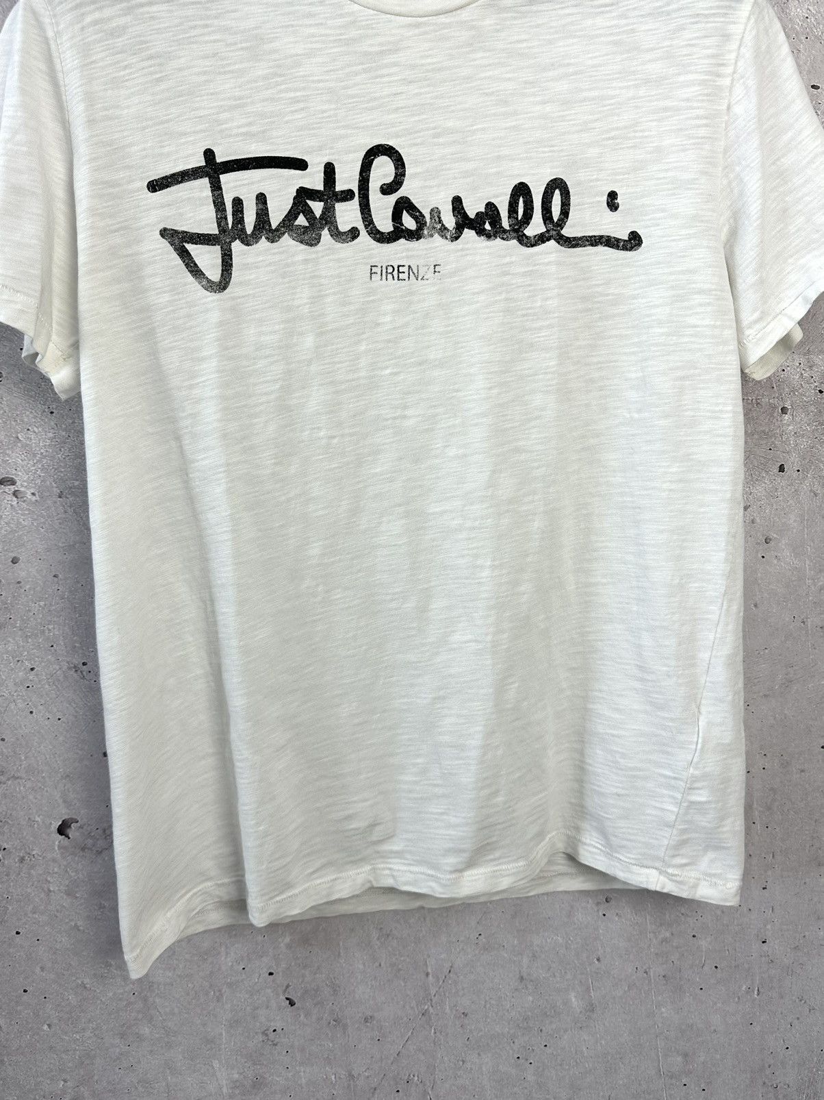 Just Cavalli Just Cavalli Structured Cotton Short Sleeve T-shirt Size US L / EU 52-54 / 3 - 4 Thumbnail