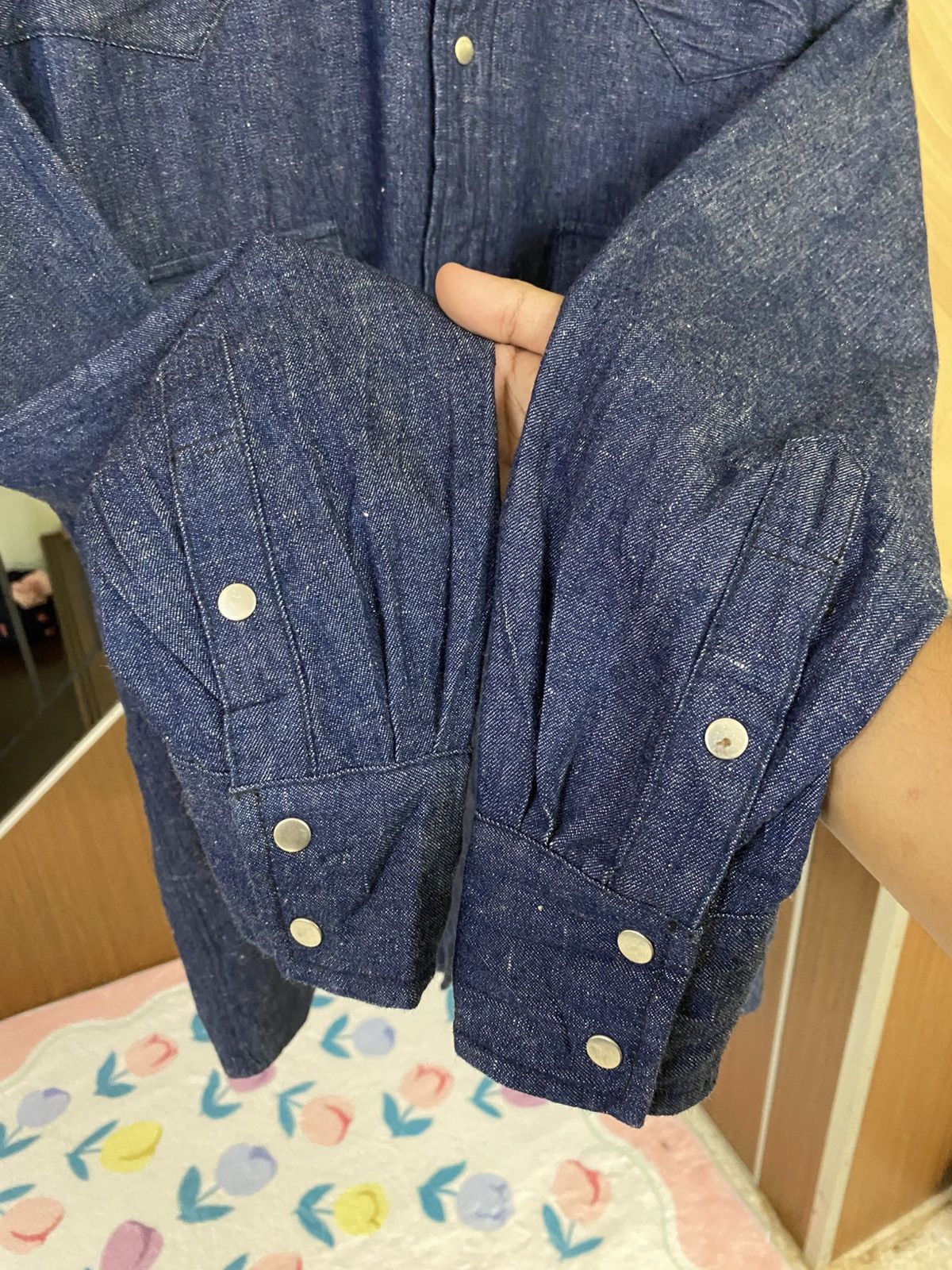 Kaptain Sunshine Western Denim Shirt Size US XL / EU 56 / 4 - 9 Thumbnail