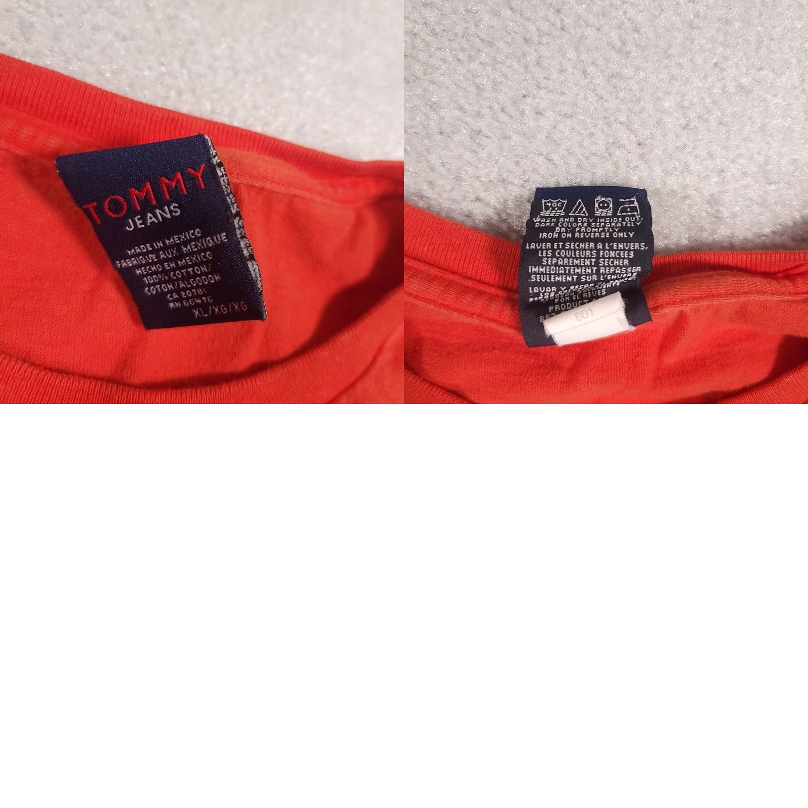 Tommy Hilfiger VINTAGE Tommy Hilfiger Shirt Mens XL Orange Graphic Hawaiian Y2K Double-Sided Size US XL / EU 56 / 4 - 9 Thumbnail