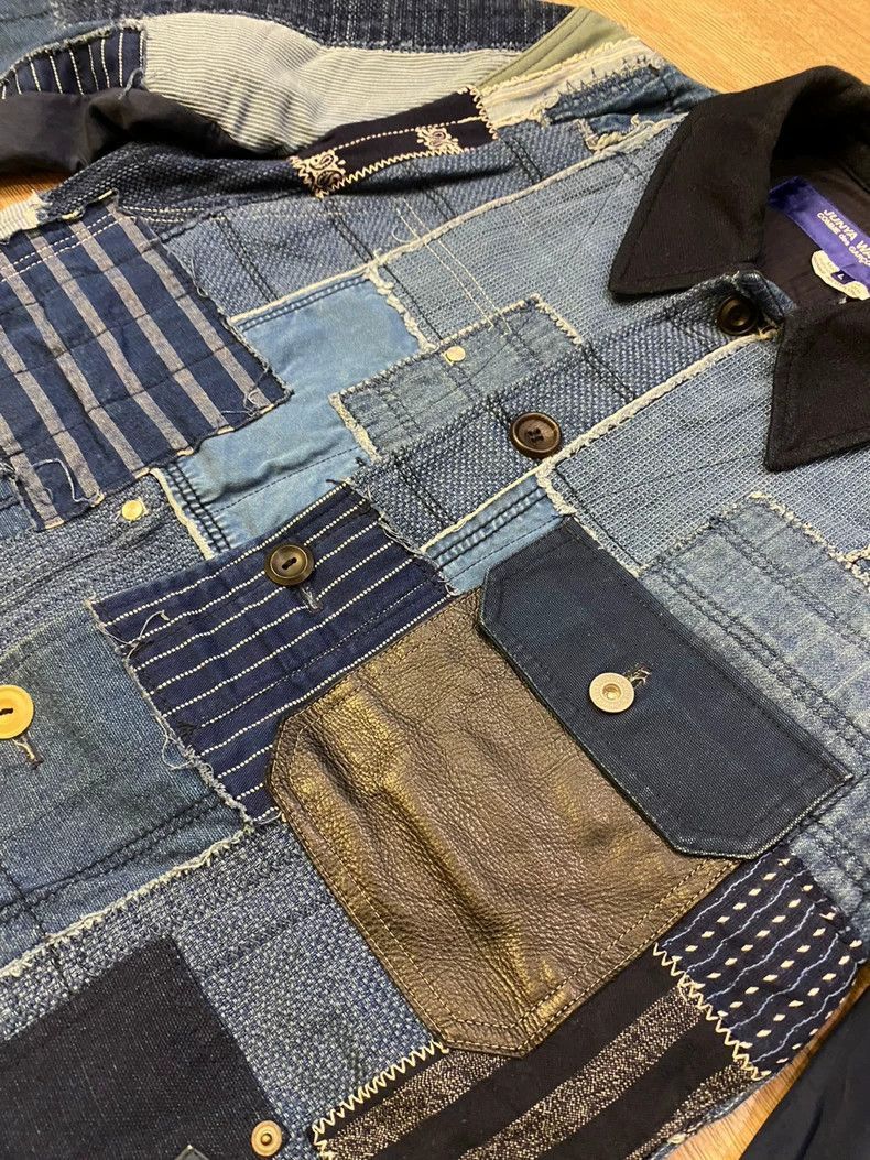 Junya Watanabe Junya Watanabe 2015SS Patchwork Denim Jacket Size US L / EU 52-54 / 3 - 4 Thumbnail