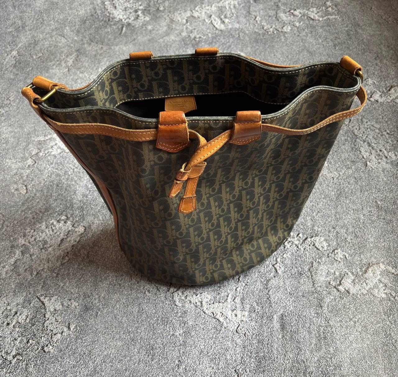 Dior CHRISTIAN DIOR Brown bucket trotter bag vintage Size ONE SIZE - 5 Thumbnail