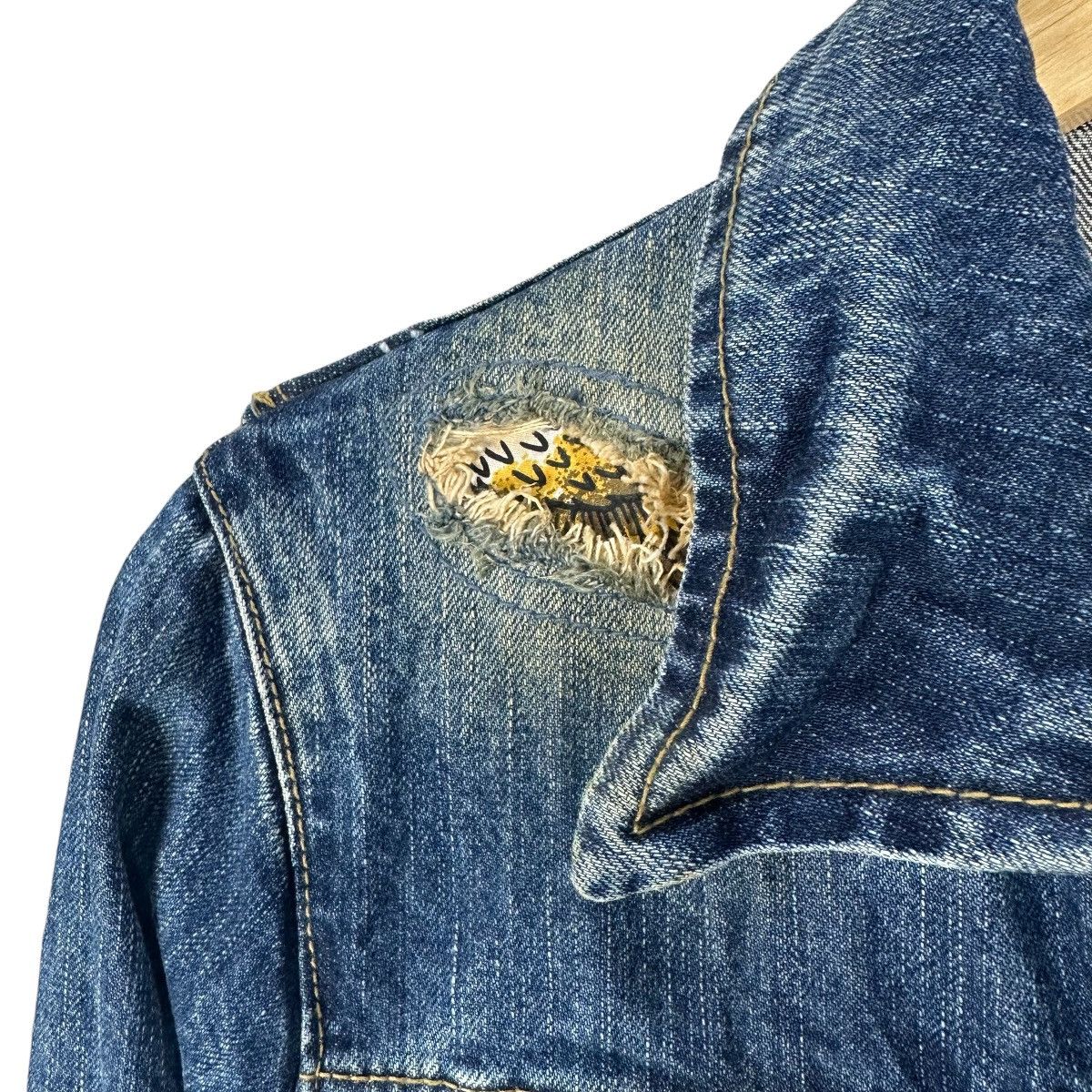 If Six Was Nine OF THE NEIGE PATCHWORK DENIM JACKET Size US S / EU 44-46 / 1 - 6 Thumbnail
