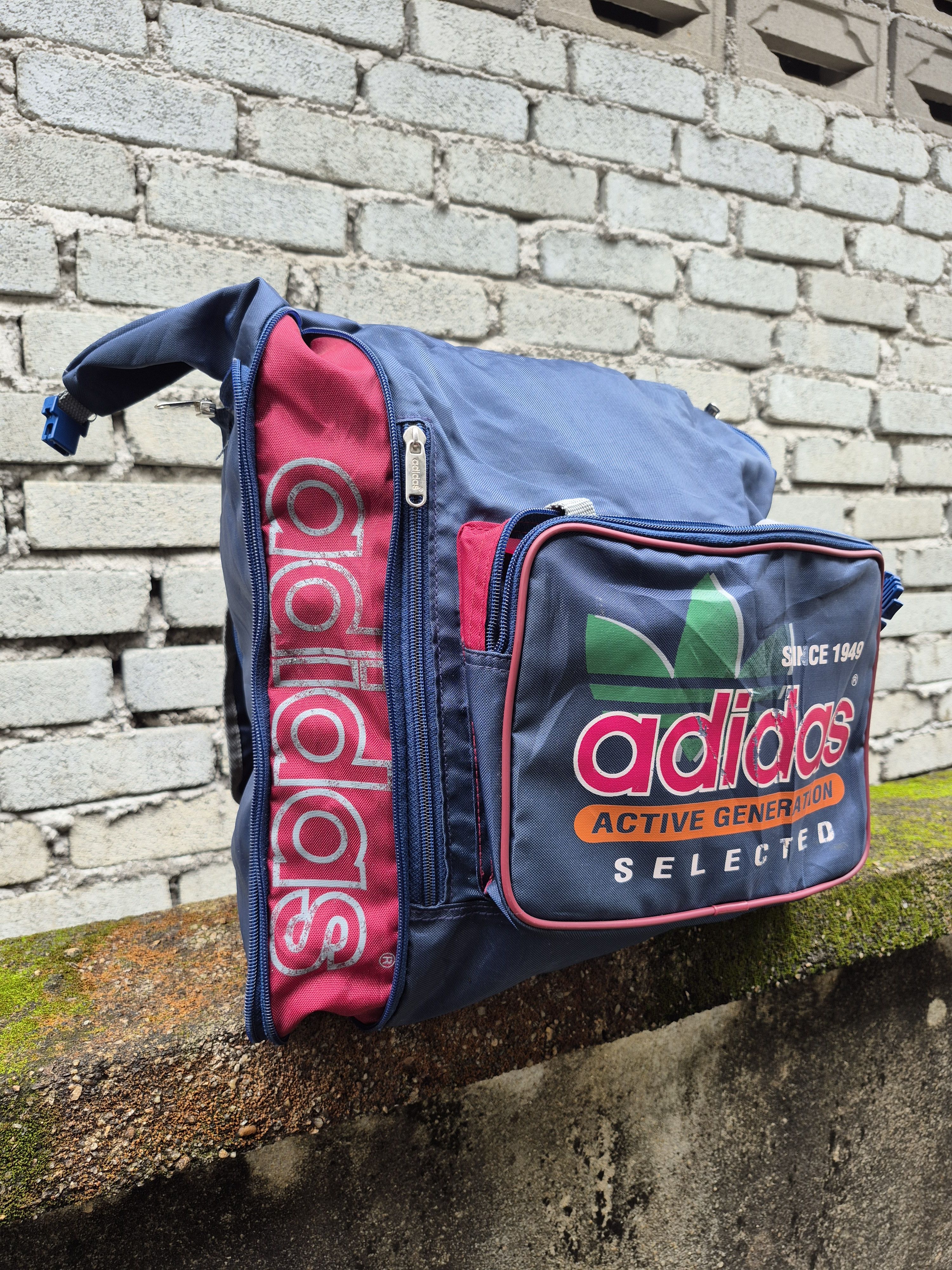 Adidas 🔥 Vintage Adidas Trefoil Back Pack Size ONE SIZE - 12 Thumbnail