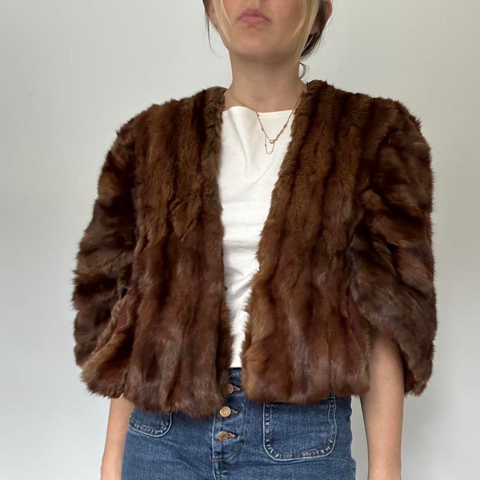 Other Vintage Mink Fur Cape / Capelet (One Size) Size ONE SIZE - 2 Thumbnail