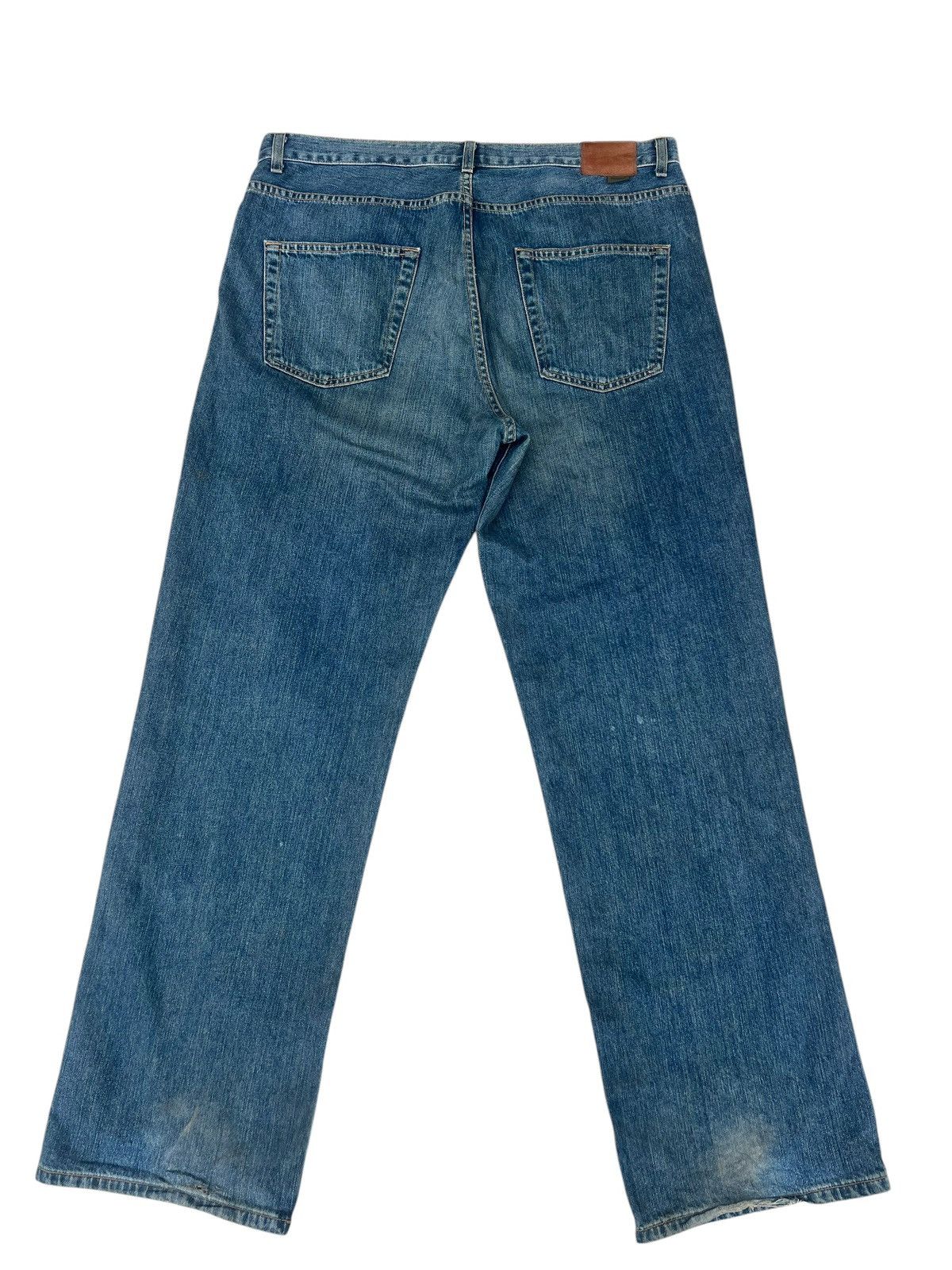Stussy 2000s Stussy - DM ( C ) ontact Jean Dirty Mud Denim Jeans Size US 36 / EU 52 - 13 Thumbnail