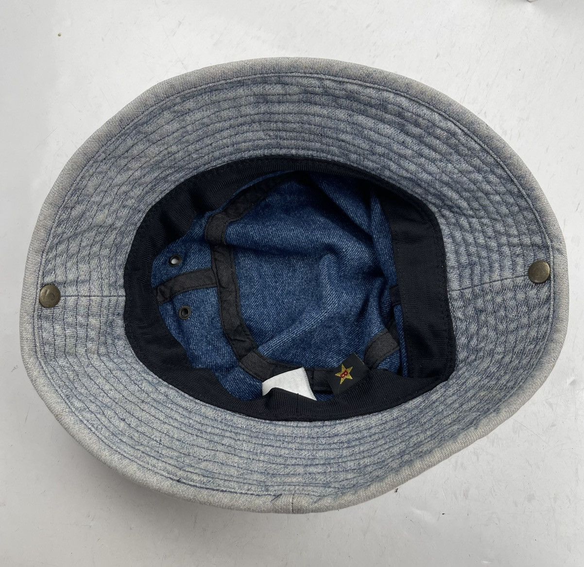 Japanese Brand × Seditionaries distressed denim bucket hat tc17 Size ONE SIZE - 5 Thumbnail