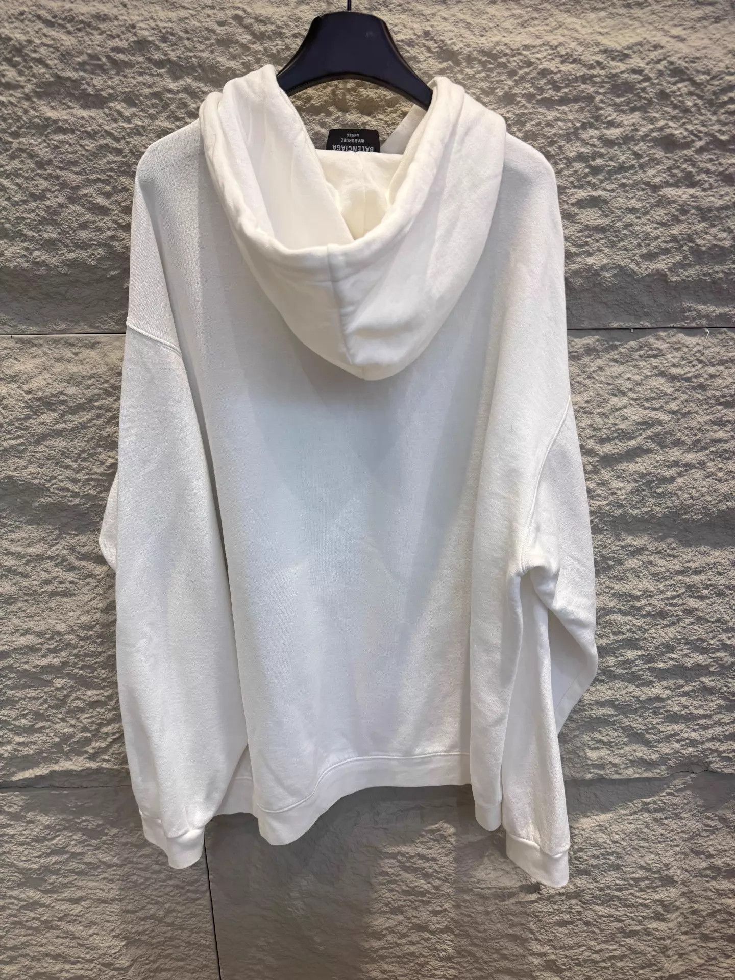Balenciaga Balenciaga White Unisex Hoodie Size US L / EU 52-54 / 3 - 4 Thumbnail
