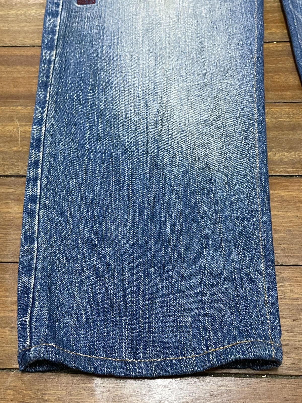 Japanese Brand × Vintage Very Rare Vintage Karakuri Koi Fish Sukajan Jeans 1990s Size US 38 / EU 54 - 5 Thumbnail