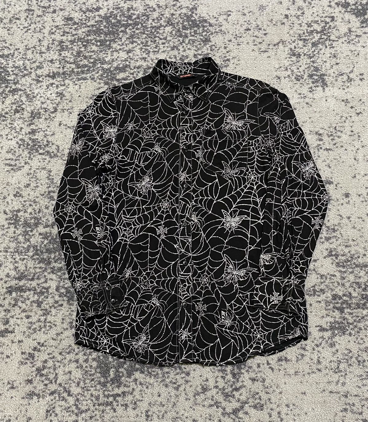 Hysteric Glamour × If Six Was Nine × Le Grande Bleu (L.G.B.) 2000s Algonquins skull spider webs shirt Size US M / EU 48-50 / 2 - 1 Thumbnail