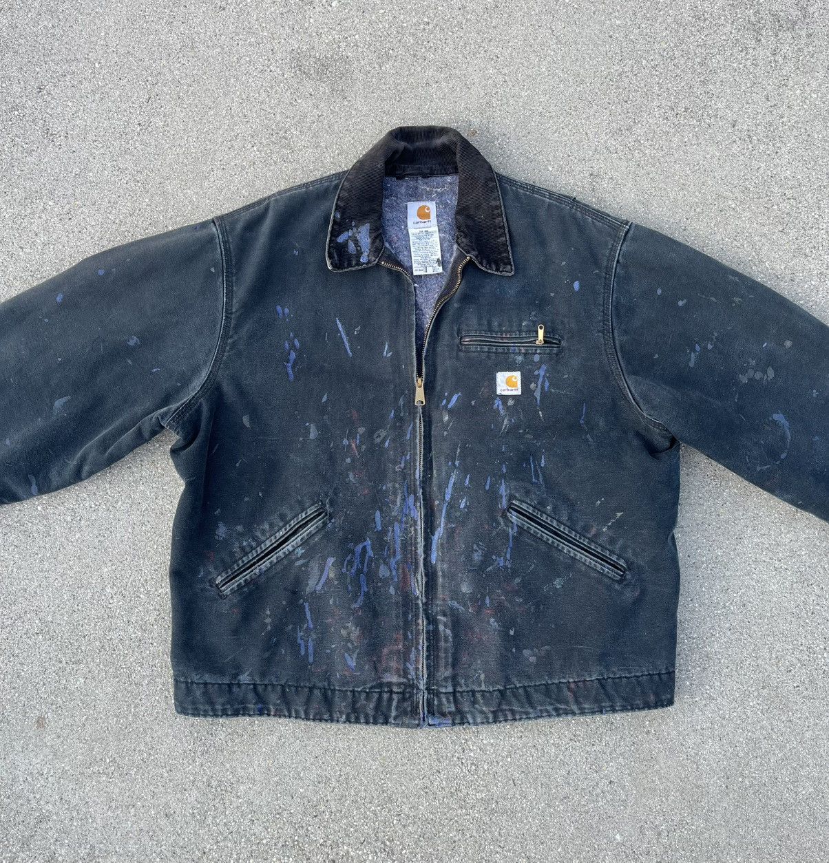 Carhartt Vintage Custom Carhartt Detroit J01 Jacket Distressed Thrash Size US XL / EU 56 / 4 - 9 Thumbnail