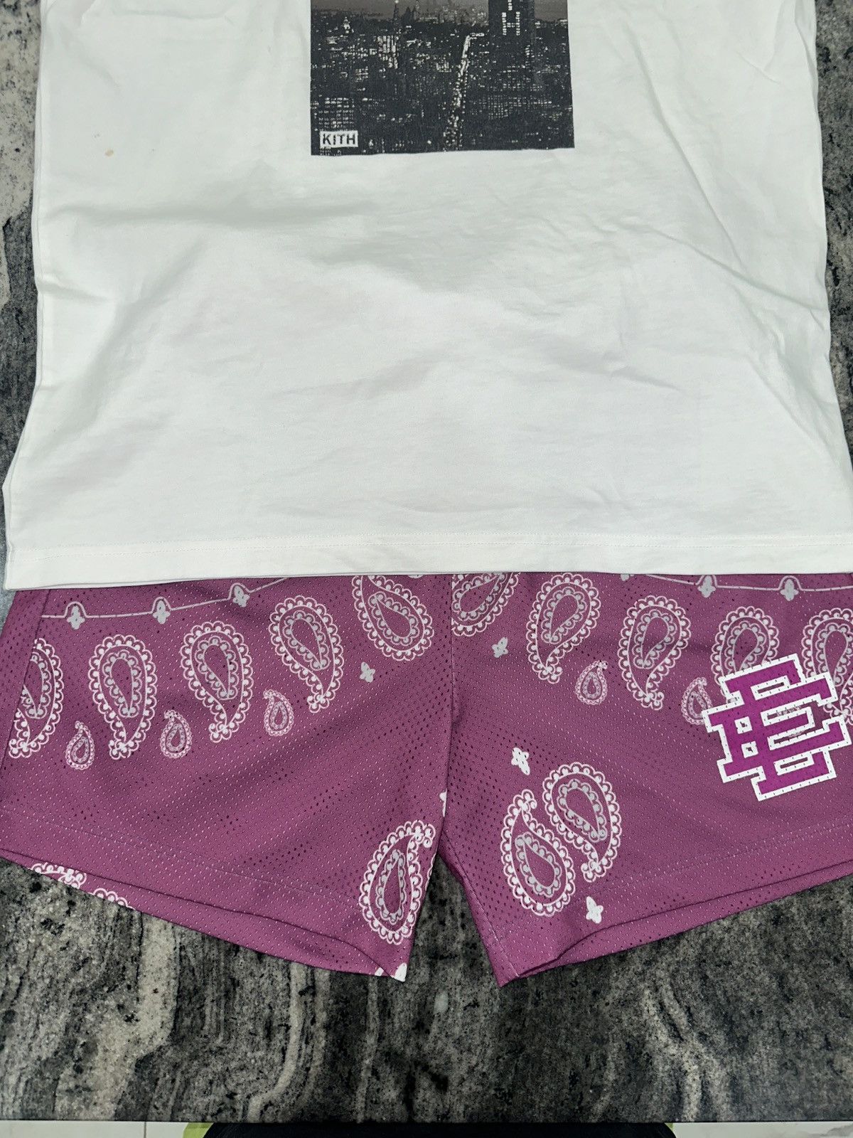 image of Eric Emanuel OG Paisley in Purple, Men's (Size 32)