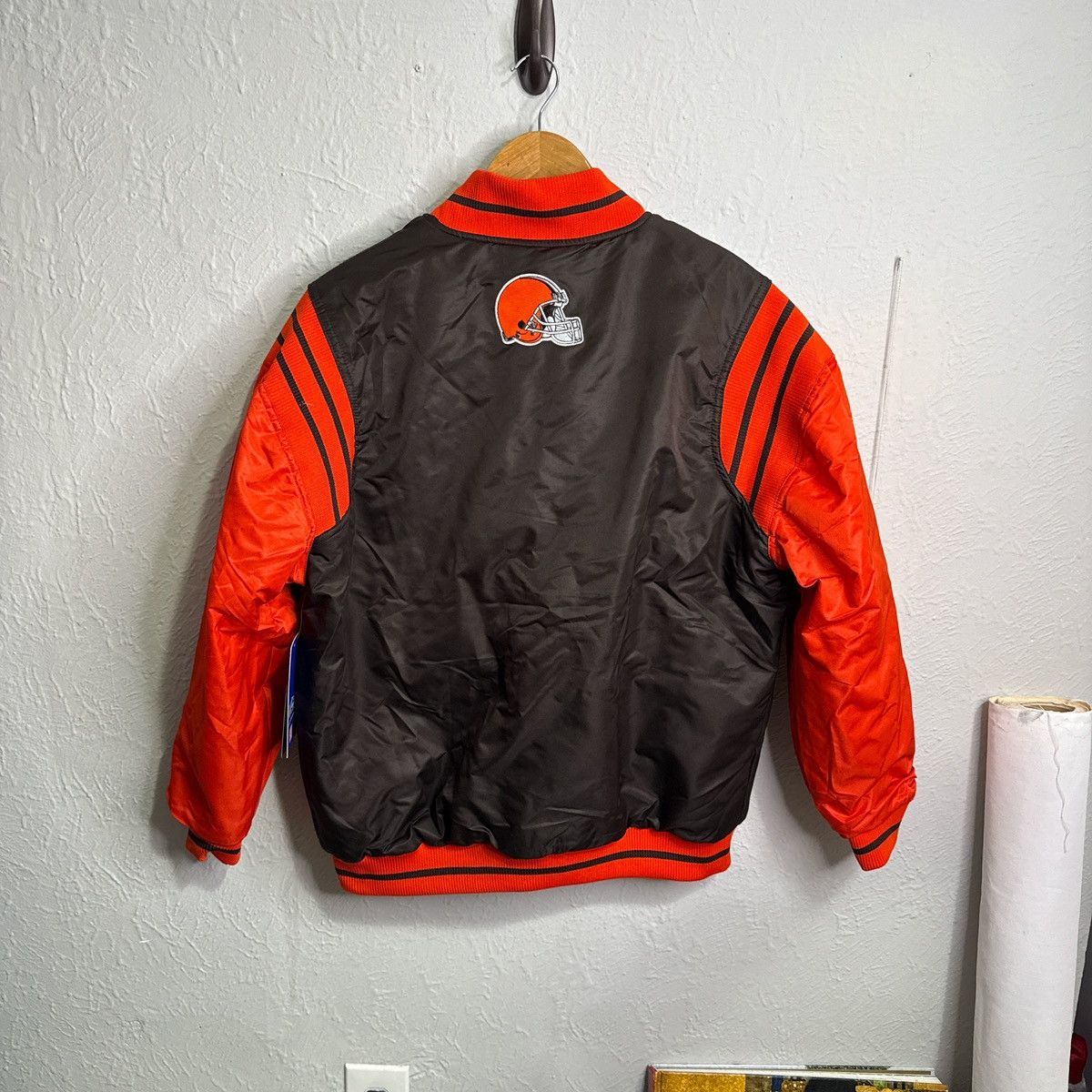 NFL Cleveland browns ultra game nfl bomber varsity jacket size M Size US M / EU 48-50 / 2 - 6 Thumbnail