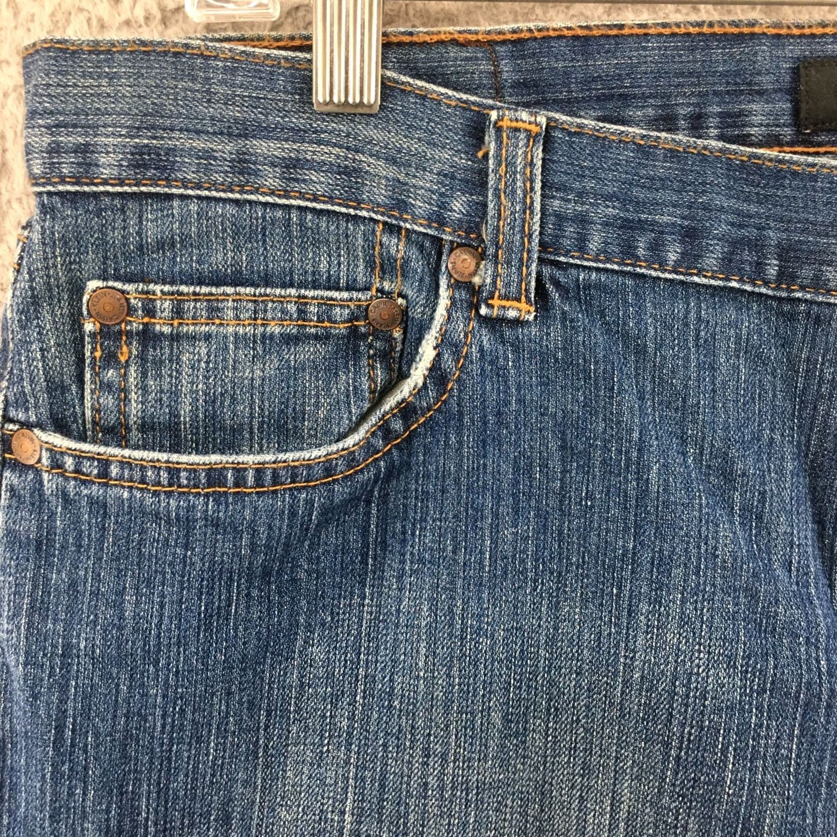 Calvin Klein Calvin Klein Jeans Womens 16x32 Blue Denim Mid Rise Straight Jeans 5-Pocket Regular Rise Mens? Womens Size 38" / US 16 / IT 52 - 4 Thumbnail