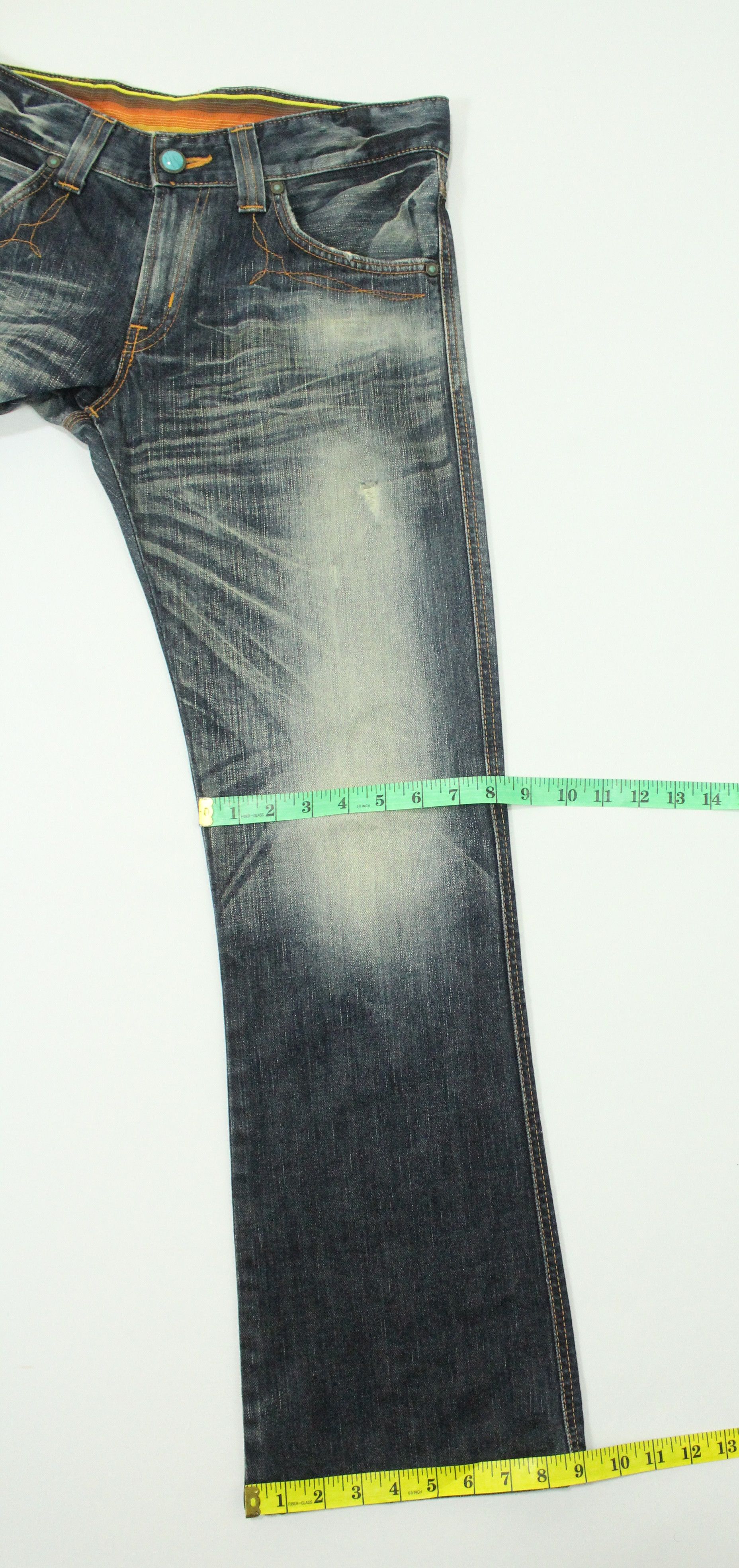 Edwin Flared Distressed EDWIN Denim Cowboy Bootcut Size US 30 / EU 46 - 22 Thumbnail