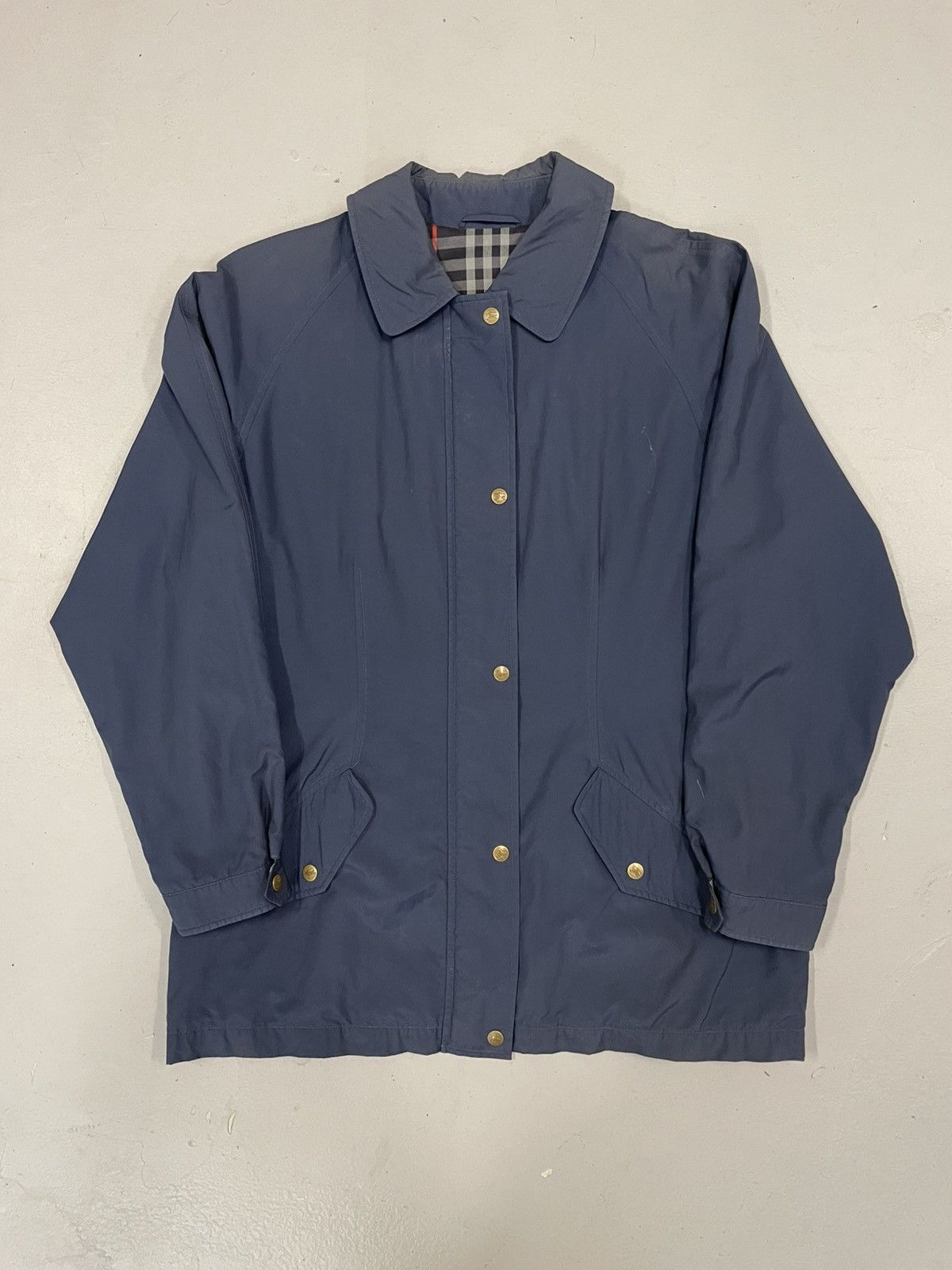 Burberry × Vintage Vintage 90’s Burberry Nylon Chore Jacket Size US L / EU 52-54 / 3 - 1 Thumbnail