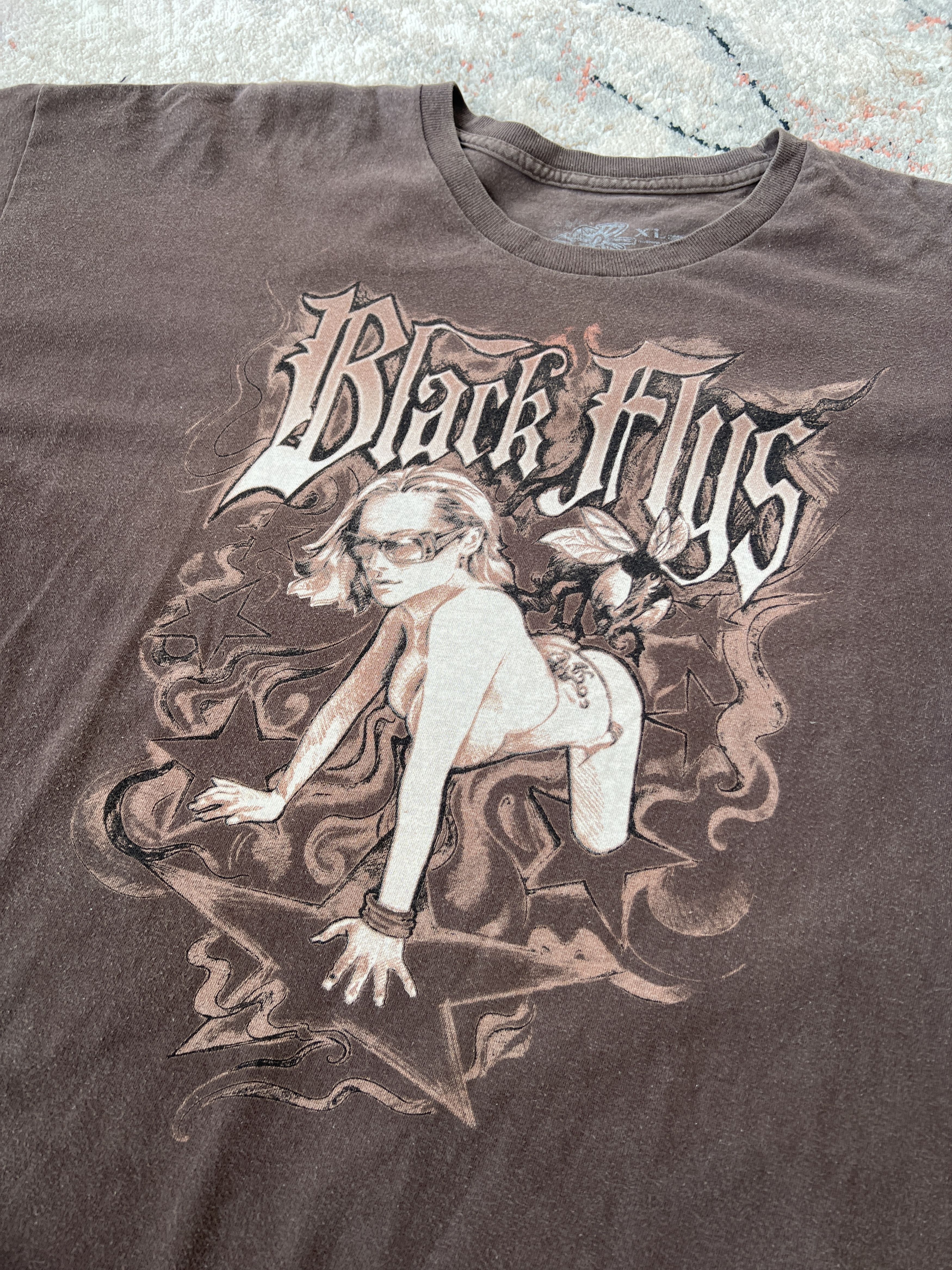 Other Black Flys Vintage Tee Size US XL / EU 56 / 4 - 2 Thumbnail