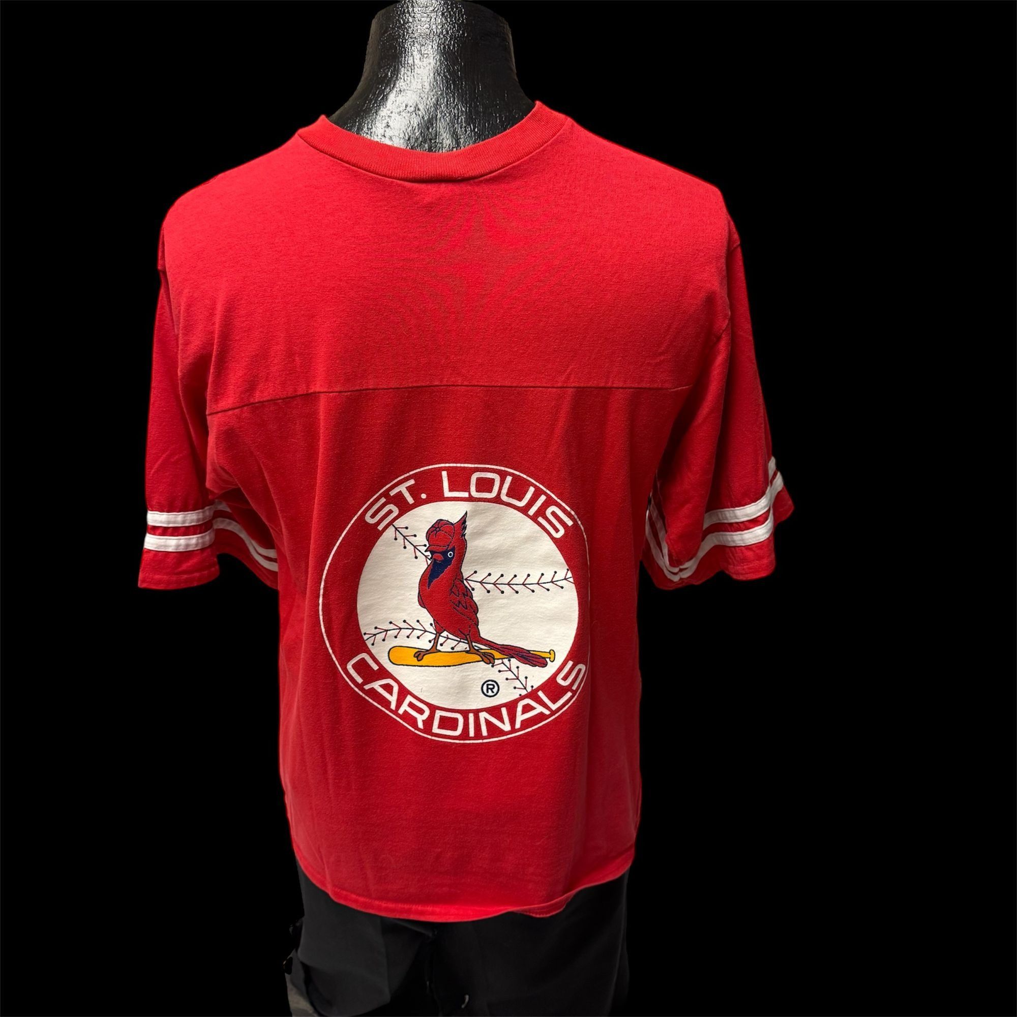 Other Vtg Sportonics 50/50 RINGER 1995 St Louis Cardinals T Shirt Size US L / EU 52-54 / 3 - 3 Thumbnail