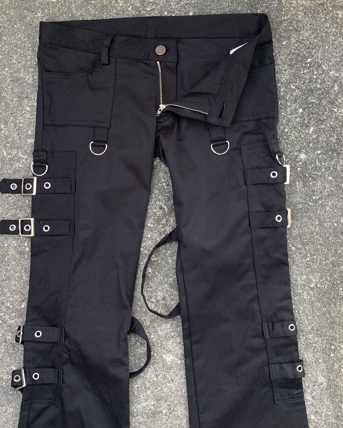 If Six Was Nine Bondage Gothic Punk Unisex Unbrand Flare Pant Made In Japan Size US 28 / EU 44 - 17 Thumbnail