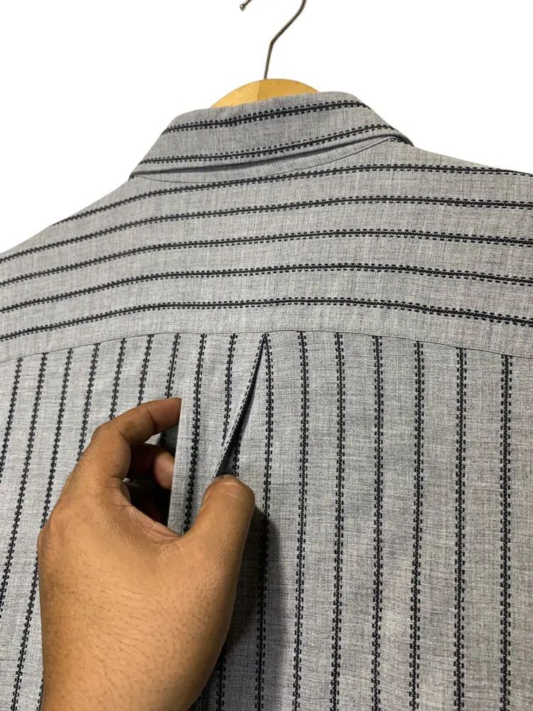 Givenchy 2000s Givenchy paris stitches stripe blue sapphire shirt Size US M / EU 48-50 / 2 - 10 Thumbnail