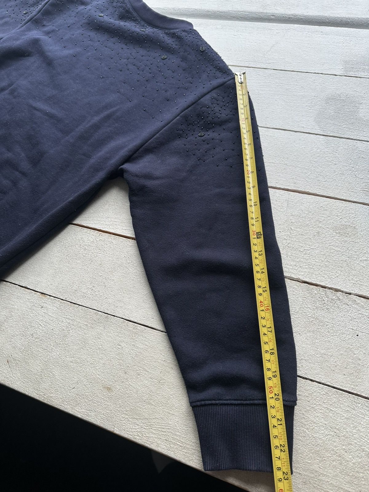 Sandro 🚨Sandro Luxury BIG LOGO VINTAGE BLUE SWEATSHIRT Size XS / US 0-2 / IT 36-38 - 17 Thumbnail