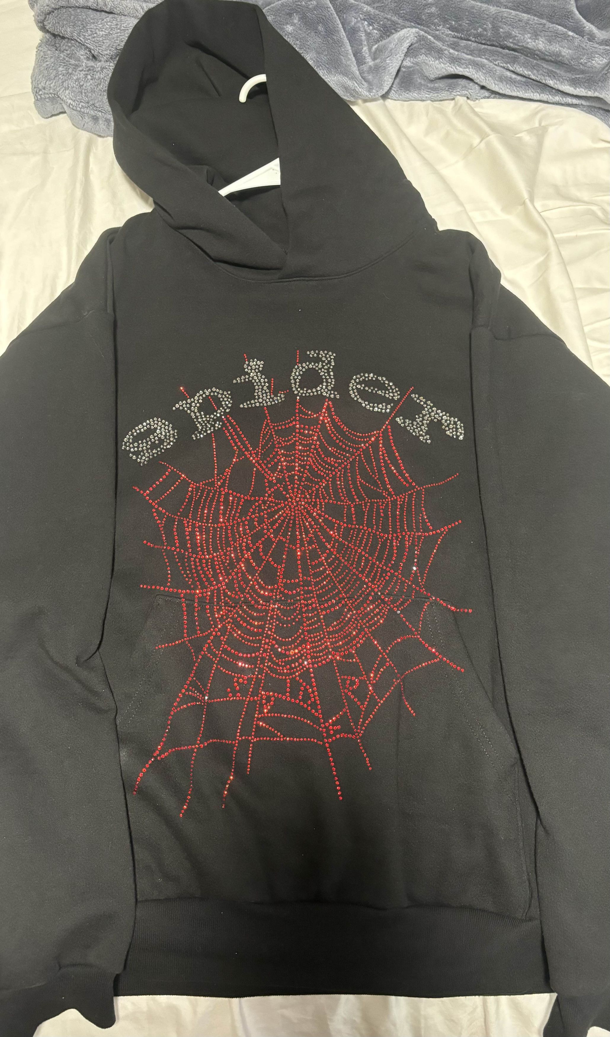 Sp5der DS sp5der Rhinestone hoodie Size US XL / EU 56 / 4 - 4 Thumbnail