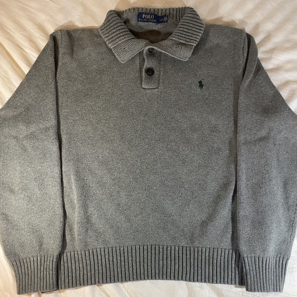 Polo Ralph Lauren Polo Ralph Lauren 1/4 3 Button Mock Neck Knit Sweater Size US S / EU 44-46 / 1 - 1 Thumbnail