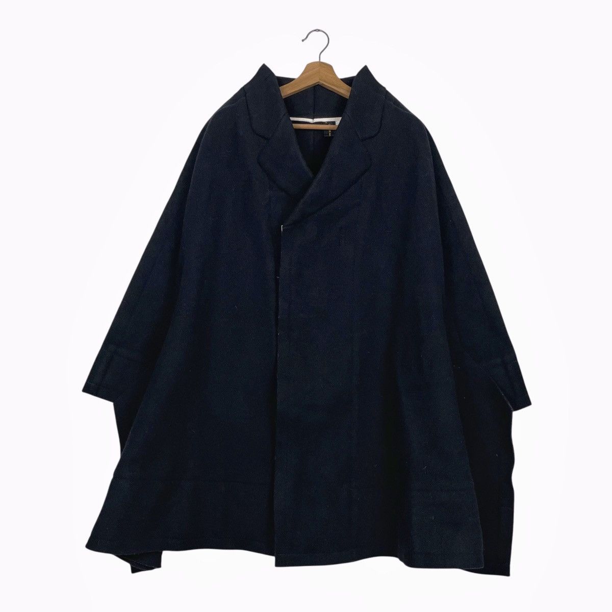 Comme des Garcons Comme Des Garcons Wool Cape Overcoat Size US S / EU 44-46 / 1 - 1 Thumbnail