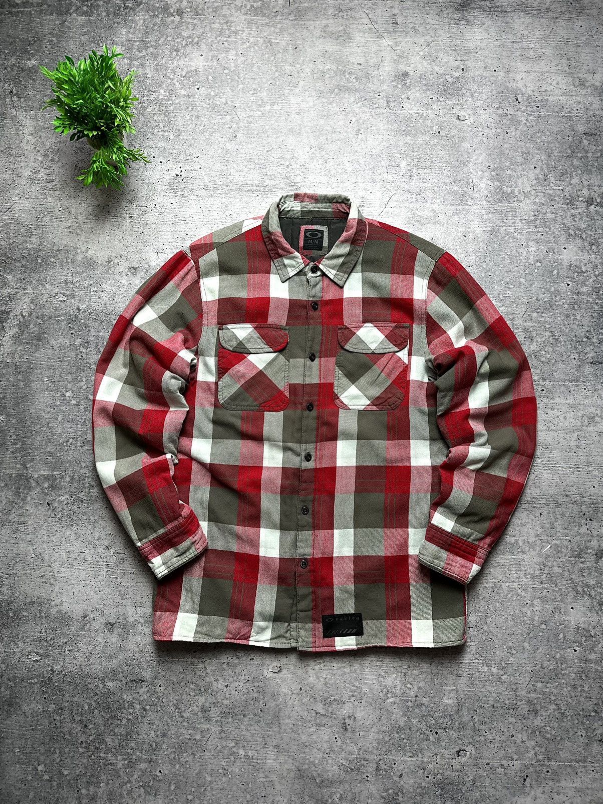 Oakley Vintage Oakley Flannel Quilted Overshirt Y2K Coach Jacket Size US M / EU 48-50 / 2 - 1 Thumbnail